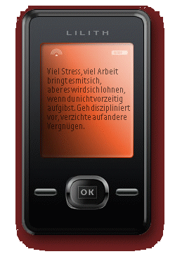 Antwort des SMS-Orakels auf www.lilith-kartenlegen.de